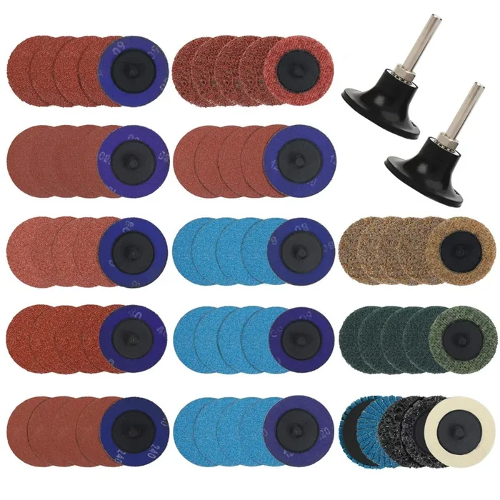 WORKPRO 101 Pcs Sanding Discs Set 2 inch Discs with 1/4 inch Holder