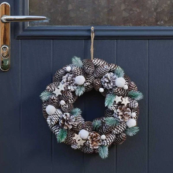 X-Large FrostPine Festive Wreath – 50cm