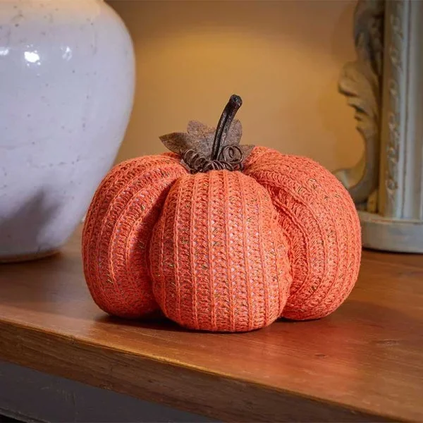 X-Large Orange Halloween Autumn DecorPumpkin – 21cm