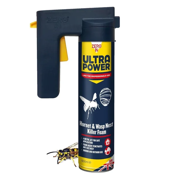 Zero In Ultra Power Hornet & Wasp Nest Killer Foam ZER556 – 600ml