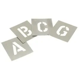 Zinc Plate Stencil Kit – upper case letters A-Z, 4inch