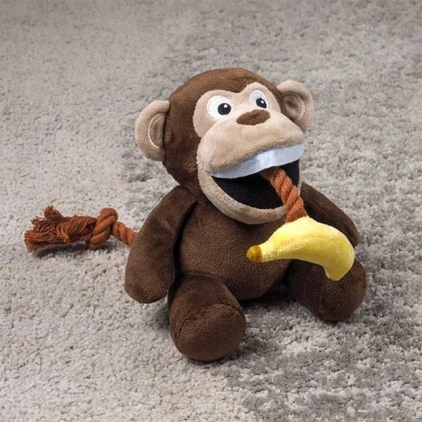 Zoon Chimp Tugga Banana Monkey Dog Toy
